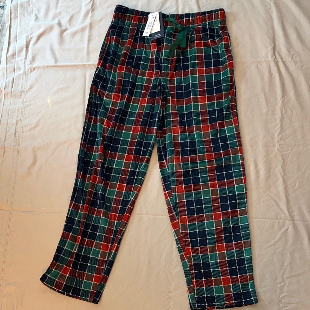 Plaid Men's PJ Pants - Red, Green, and Blue Pajama Pants